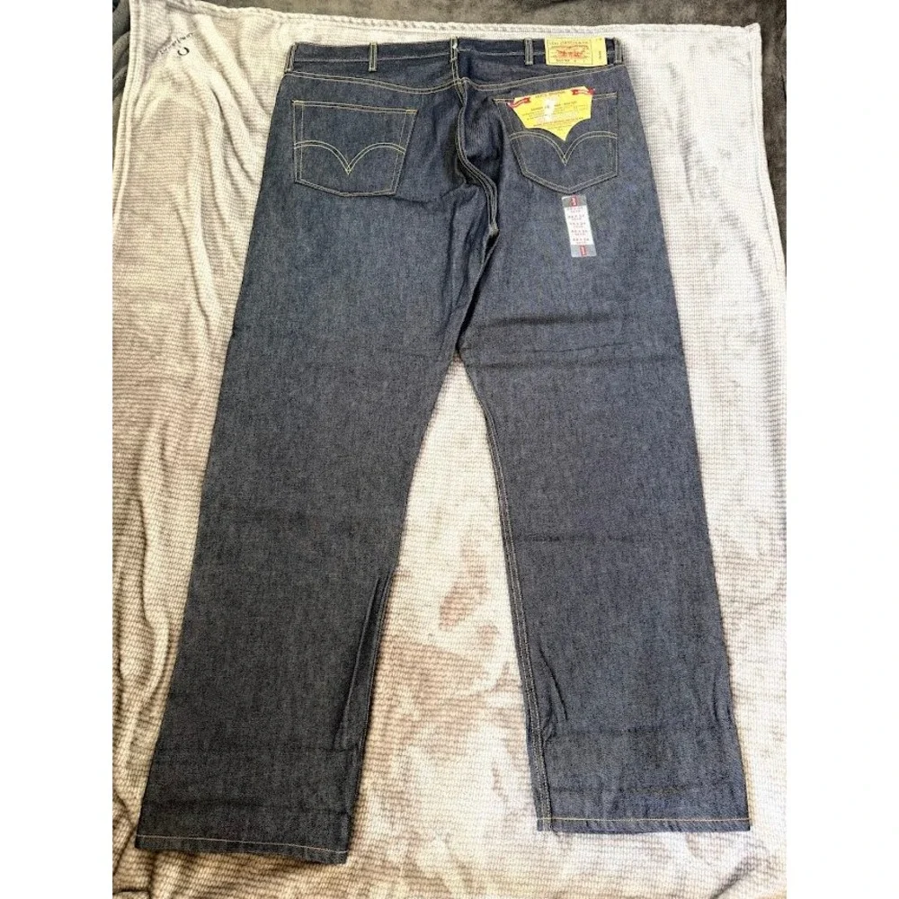 Levis 501 XX Original Shrink To Fit Jeans Mens 44x34 Indigo Rigid Big & Tall NEW
